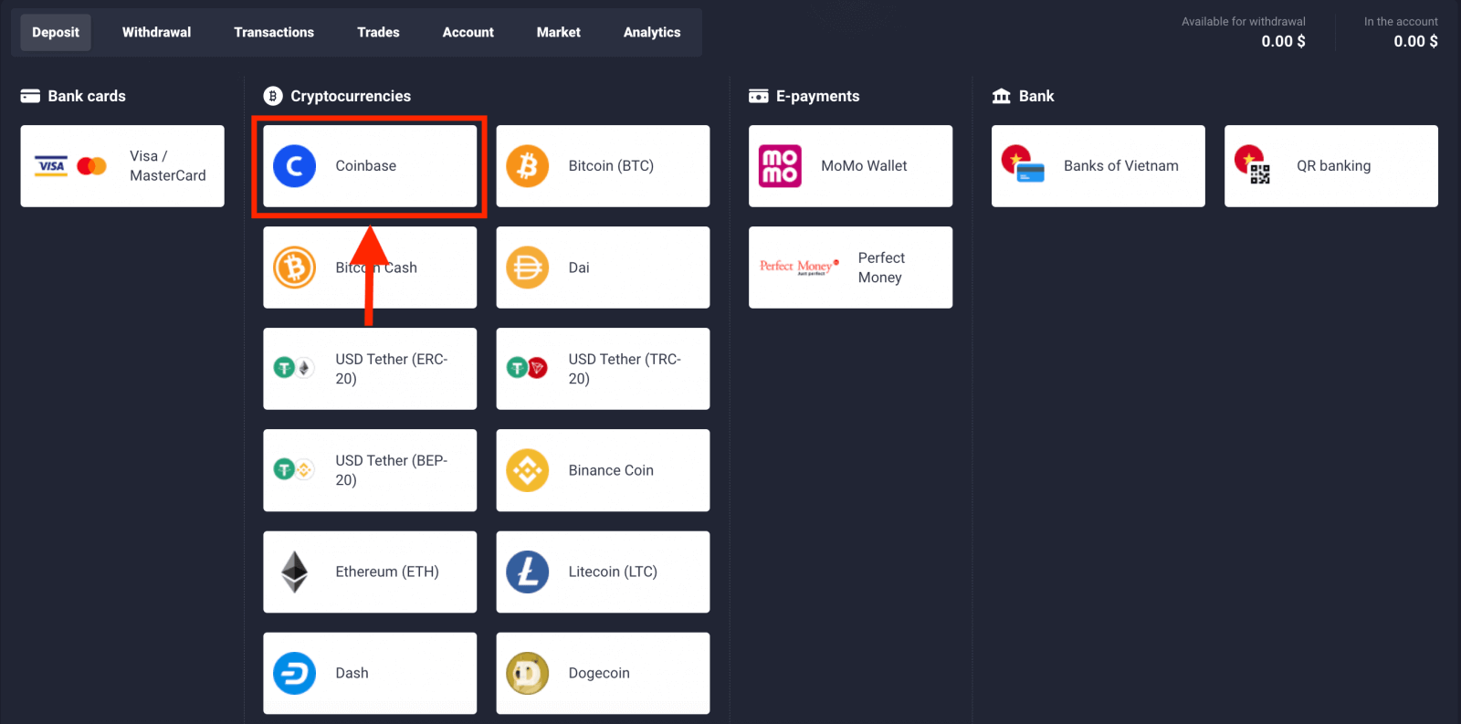 Чӣ тавр бо Cryptocurrency дар Quotex амонат гузоштан мумкин аст Чӣ тавр бо Cryptocurrency дар Quotex амонат гузоштан мумкин аст
