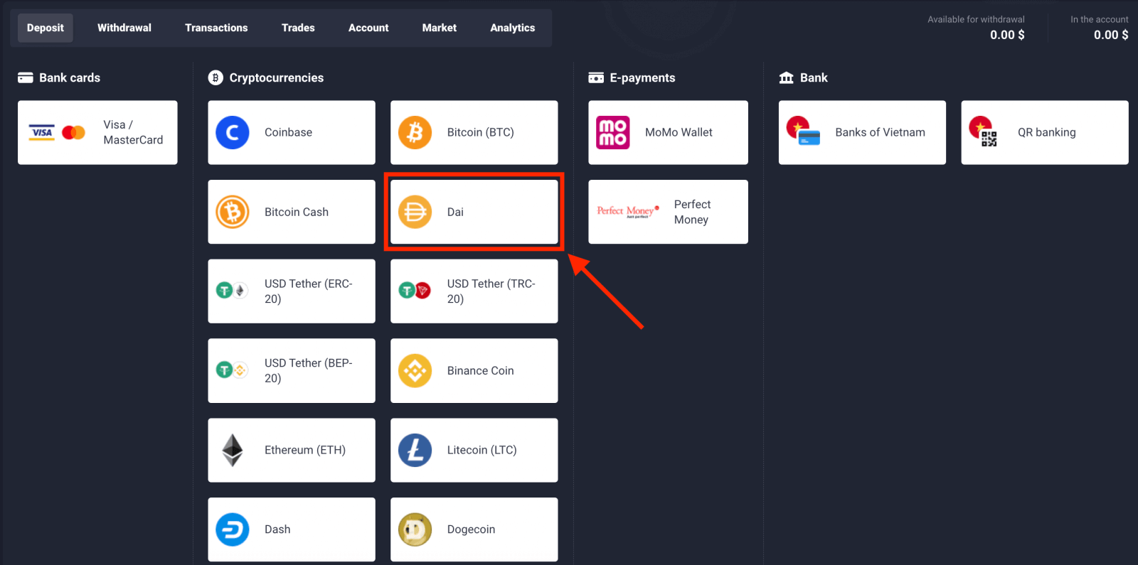 Чӣ тавр бо Cryptocurrency дар Quotex амонат гузоштан мумкин аст Чӣ тавр бо Cryptocurrency дар Quotex амонат гузоштан мумкин аст