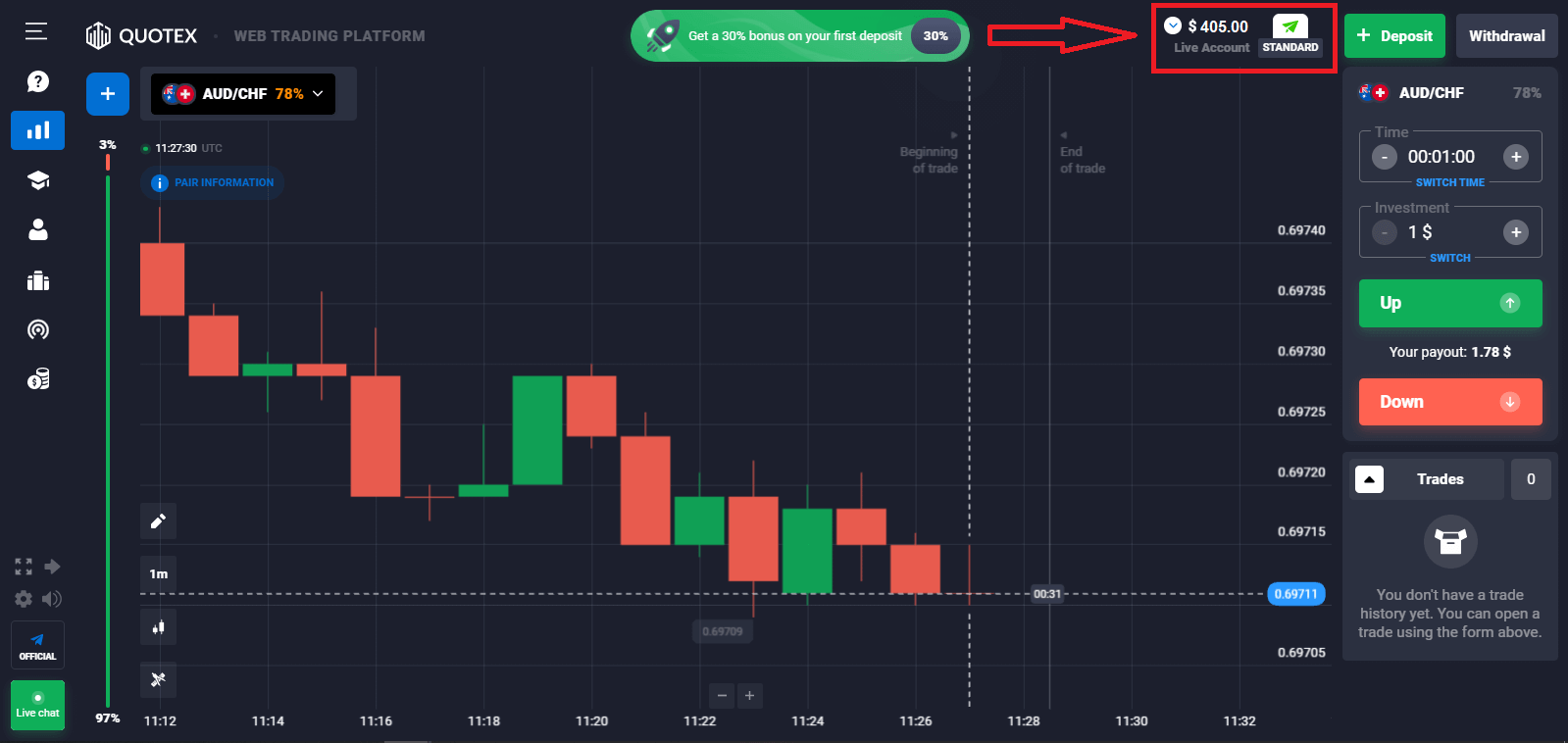 Чӣ тавр пулро дар Quotex пасандоз кардан мумкин аст Чӣ тавр пулро дар Quotex пасандоз кардан мумкин аст