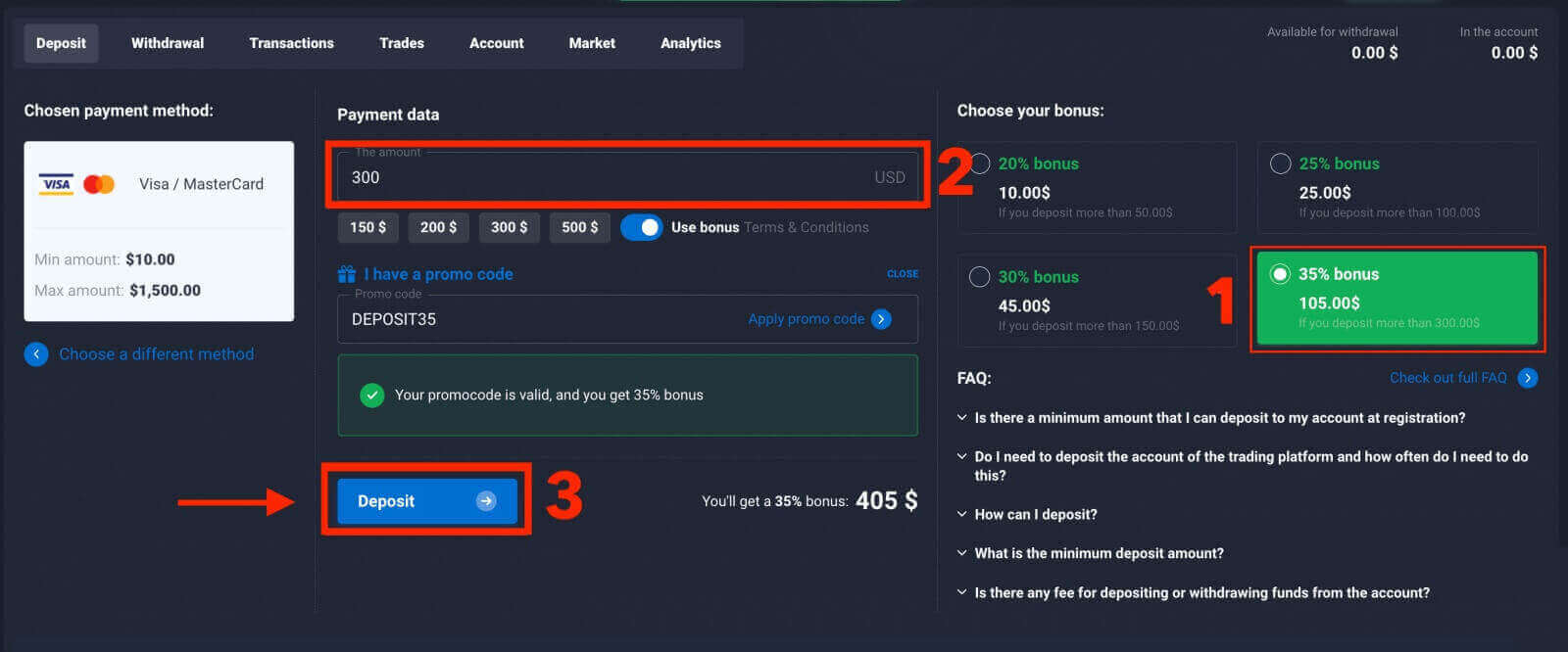 Como fazer login e depositar no Quotex
