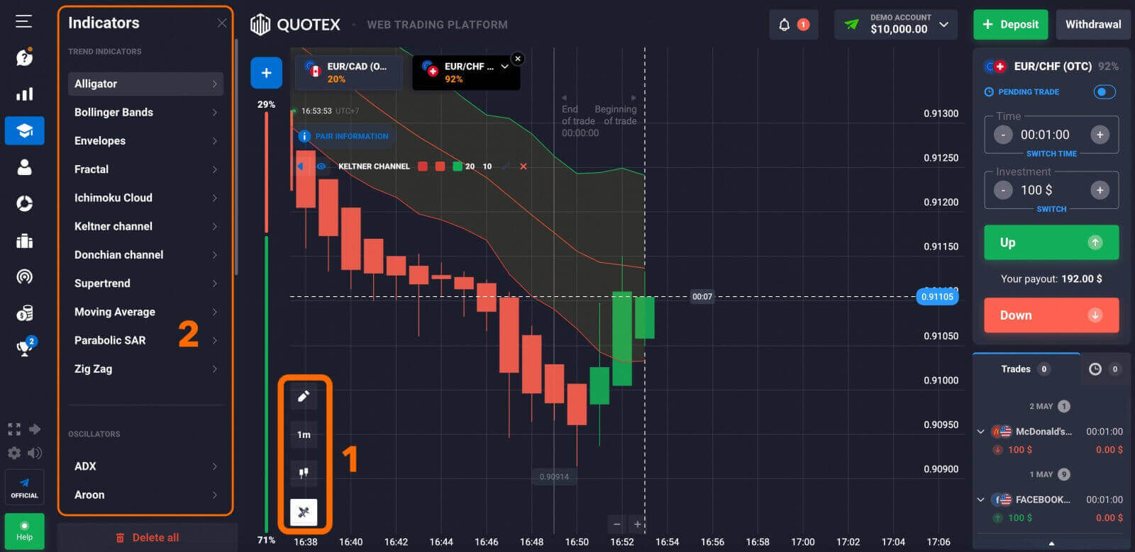 วิธีลงทะเบียนและเริ่มซื้อขายด้วยบัญชีทดลองใน Quotex