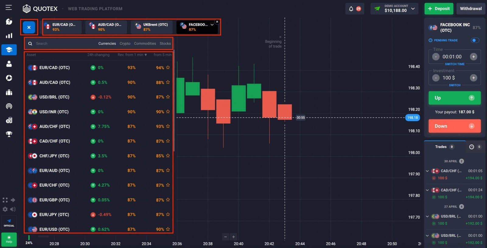 How to Register and Trade Binary Options at Quotex