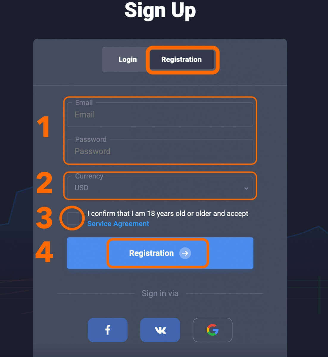 Quotex Demo መለያ፡ እንዴት መለያ መመዝገብ እንደሚቻል