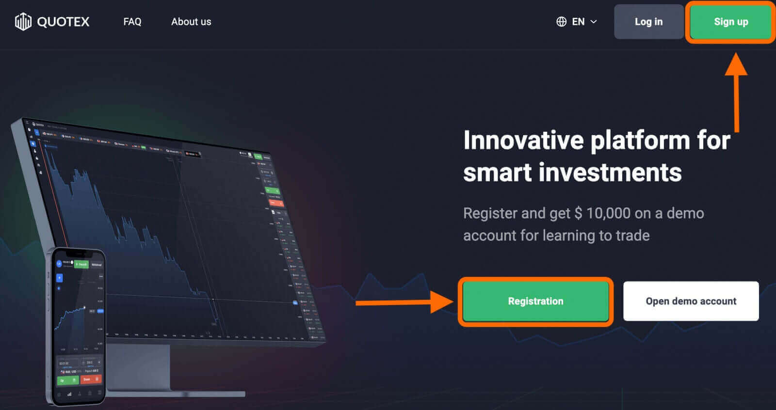 Quotex Demo መለያ፡ እንዴት መለያ መመዝገብ እንደሚቻል