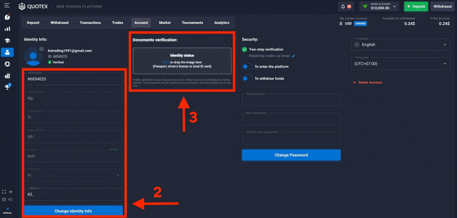 Quotex-registrering: Hur man öppnar konto och registrerar sig