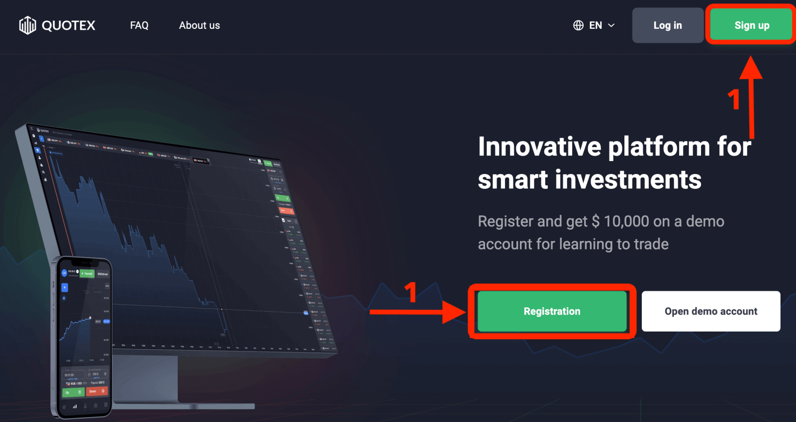 Quotex Sign up: How to Register and Open Trading account