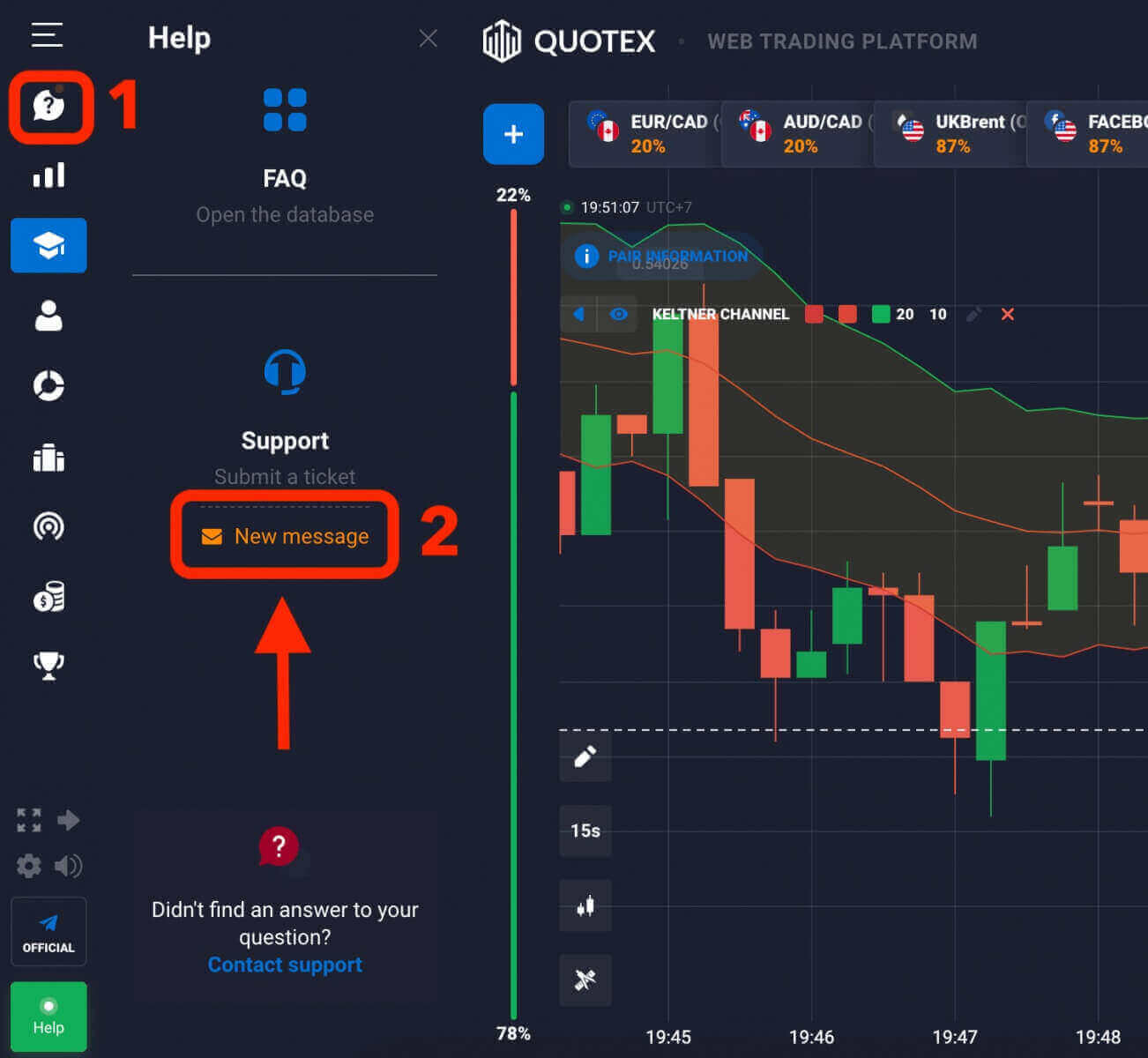 Quotex ပံ့ပိုးကူညီမှု- ဖောက်သည်ဝန်ဆောင်မှုကို ဘယ်လိုဆက်သွယ်ရမလဲ
