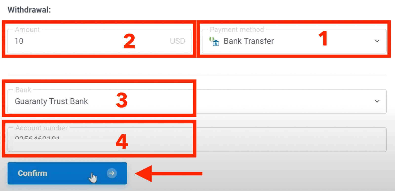 Quotex-Abhebung: Wie man Geld abhebt